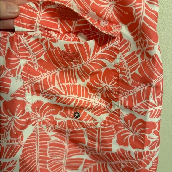 Ibiza Ocean Club Pink Tropical Swim Trunks Board Shorts Size 32 - Picture 6 of 7